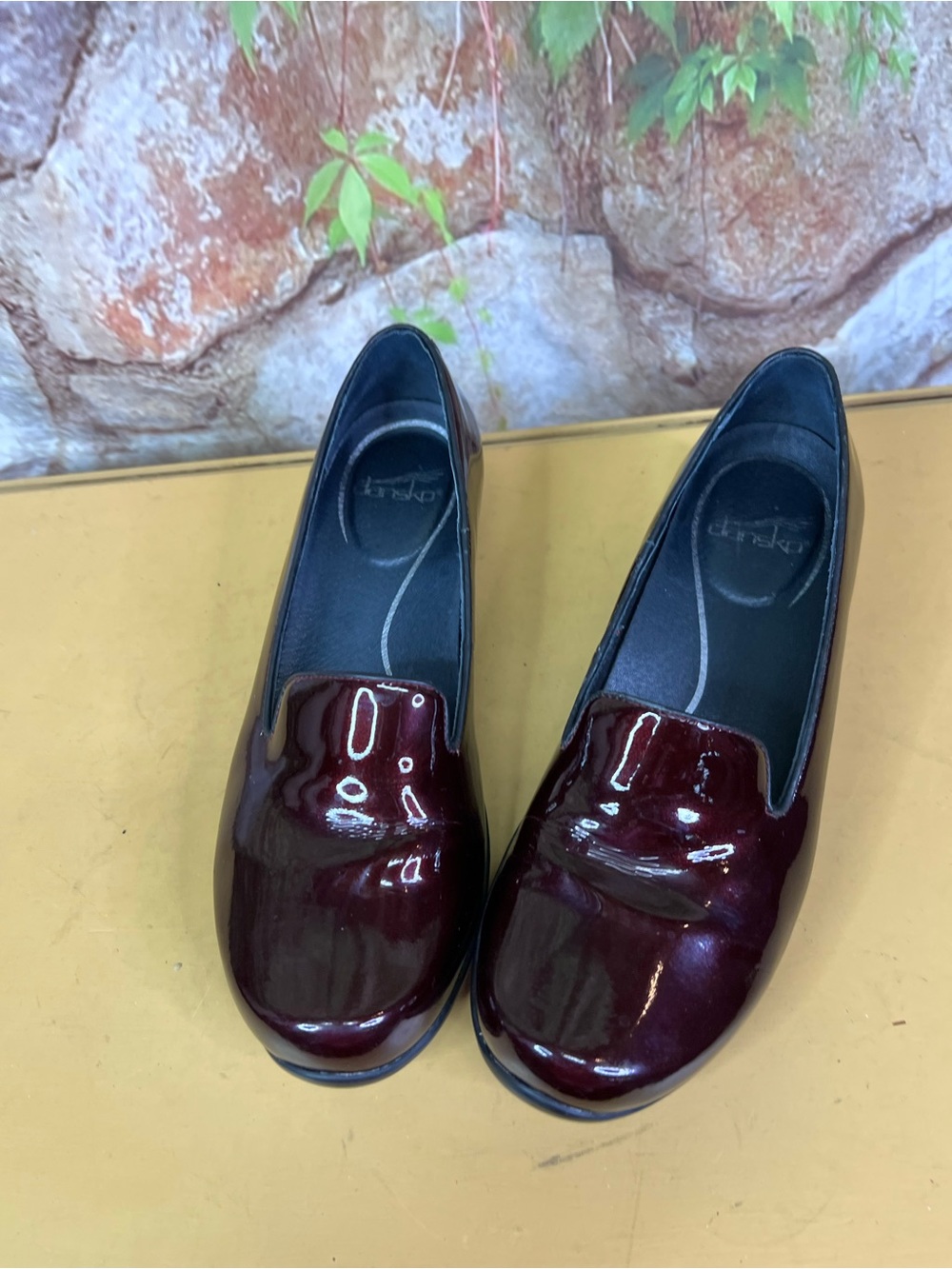 DANSKO Burgundy Olivia Patent Leather Loafers, 39 - Picture 6 of 14